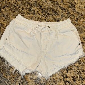 Billabong White Jean Shorts Casual Style